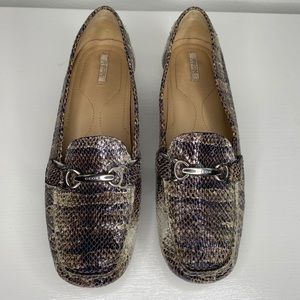 Geox Respira cream black Horsebit driving moccasin